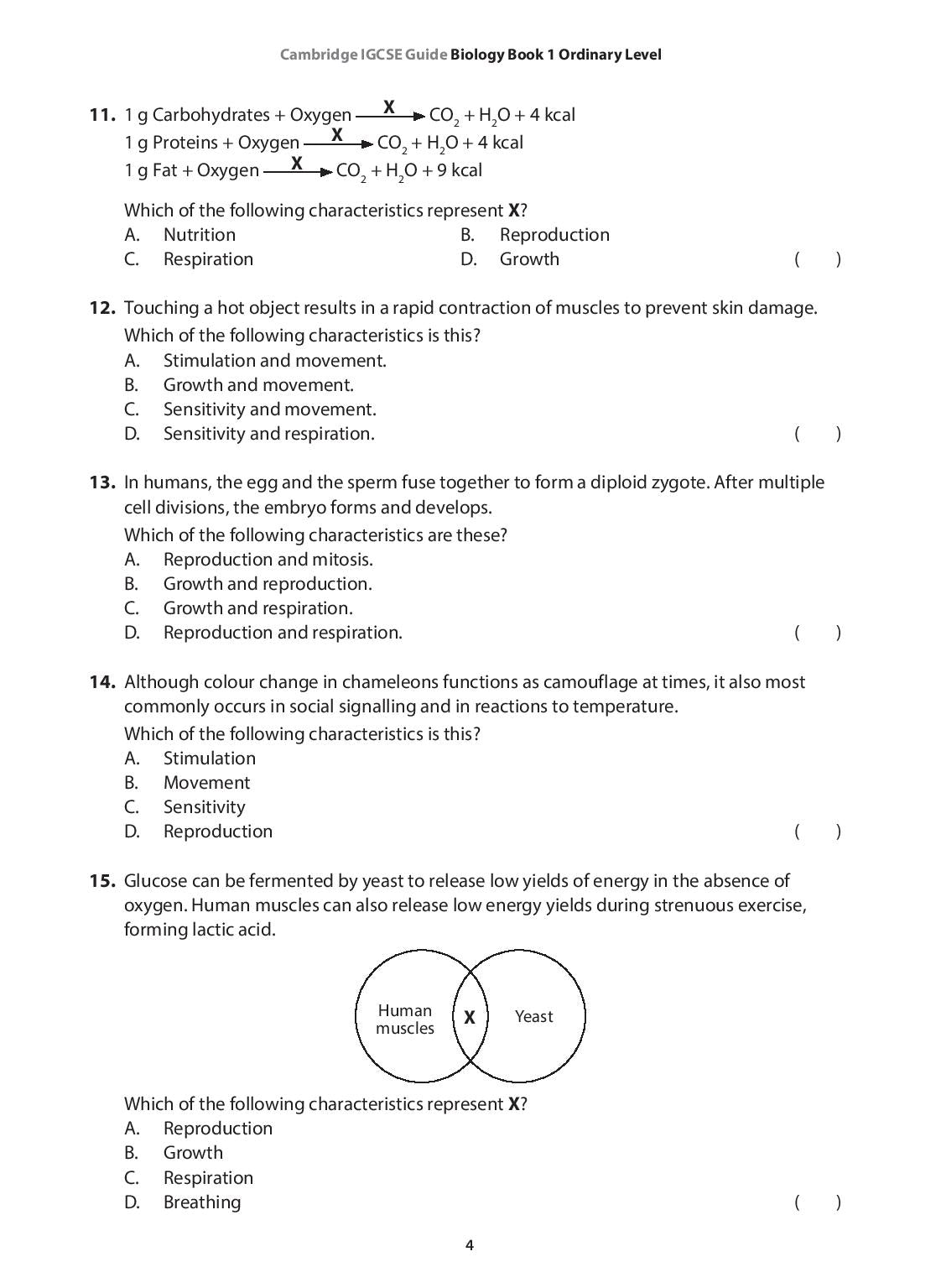 IGCSE Guide Biology Book 1  Ordinary Level