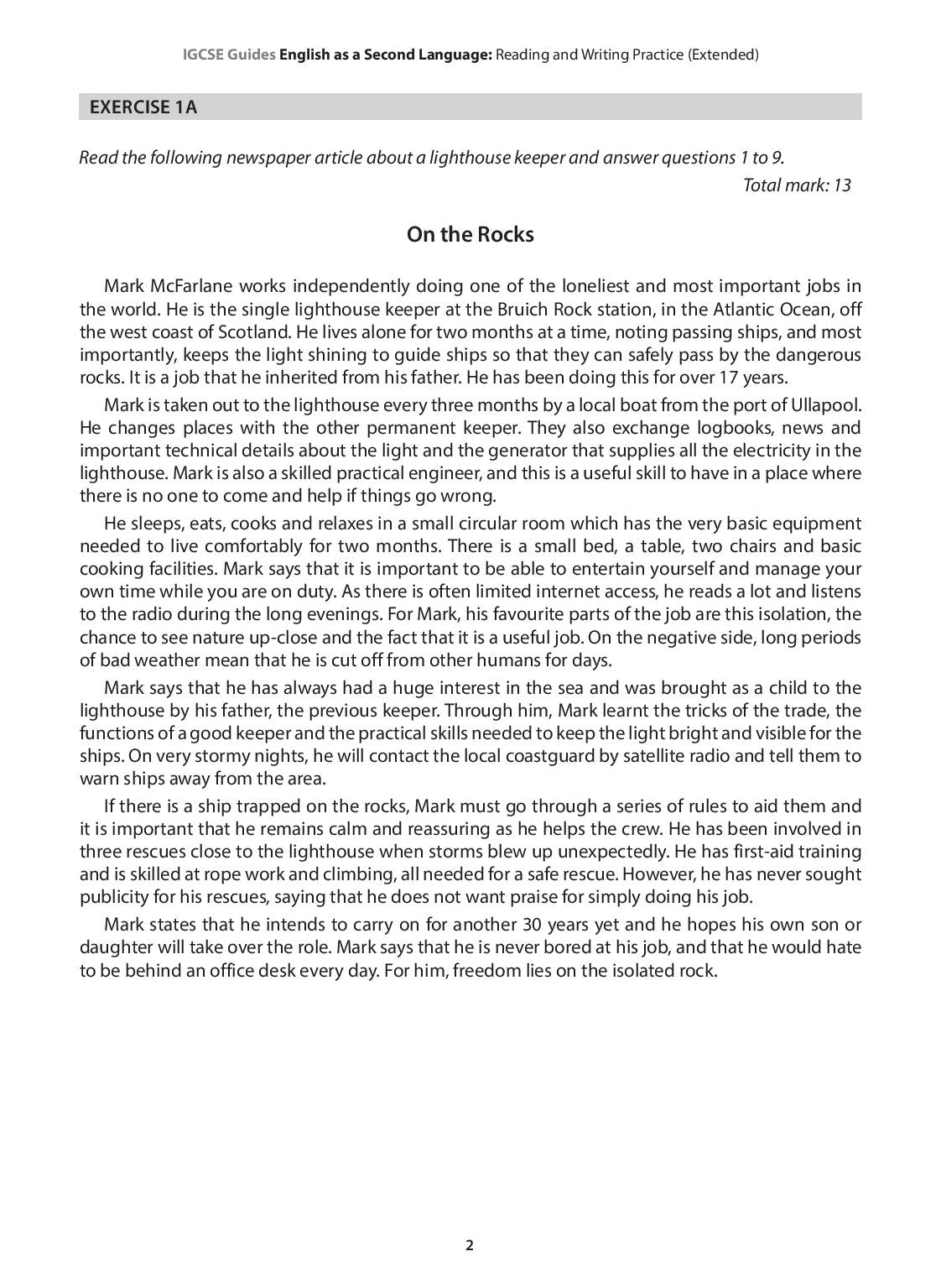 IGCSE Guide English as a Second Language (Extended)