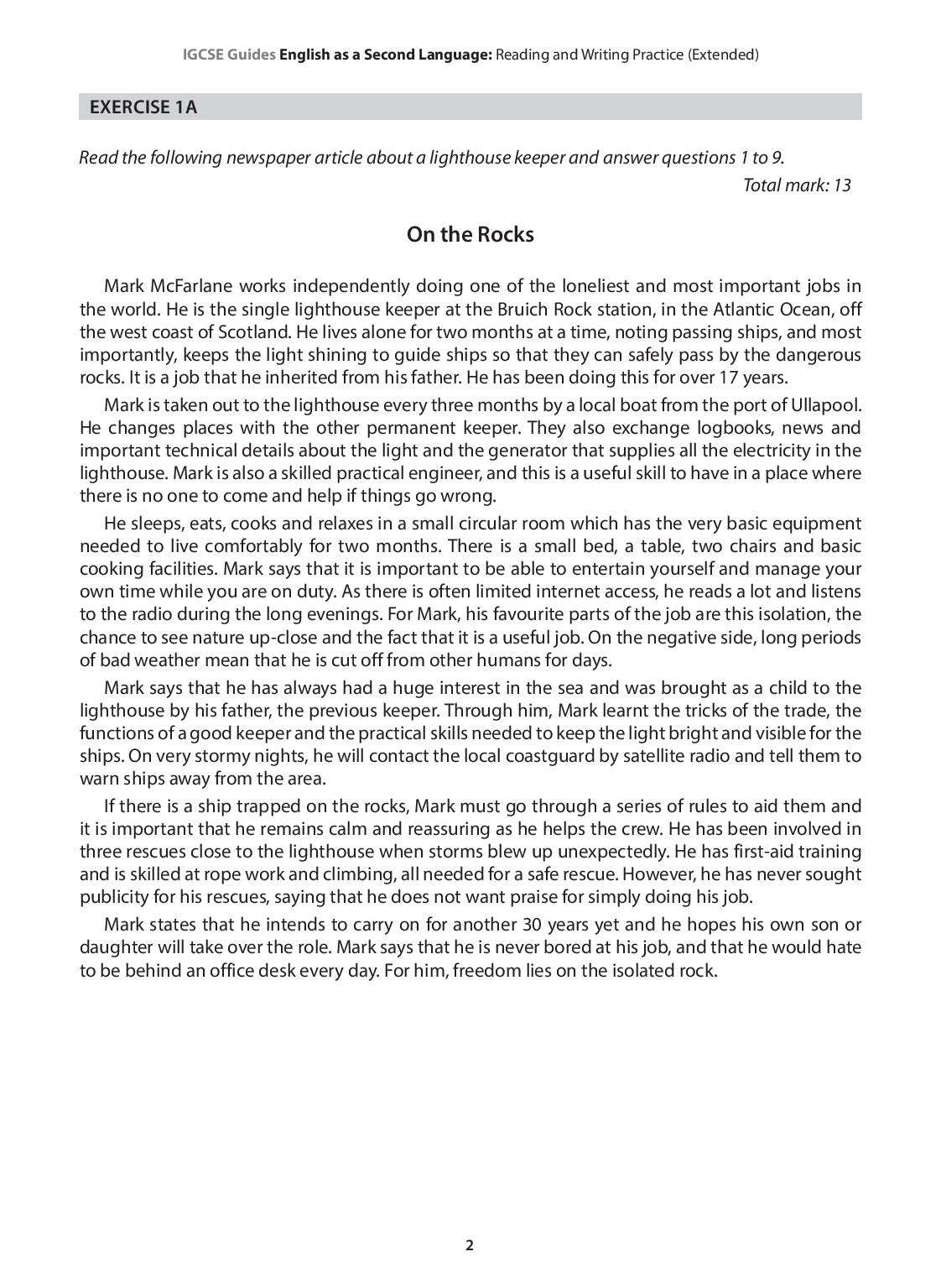 IGCSE Guide English as a Second Language (Extended)