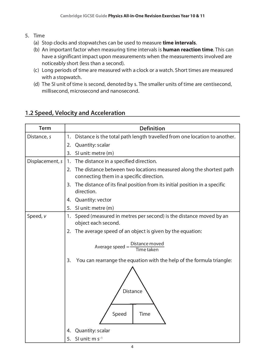 IGCSE Guide Physics All-in-one Revision Exercises Year 10 & 11