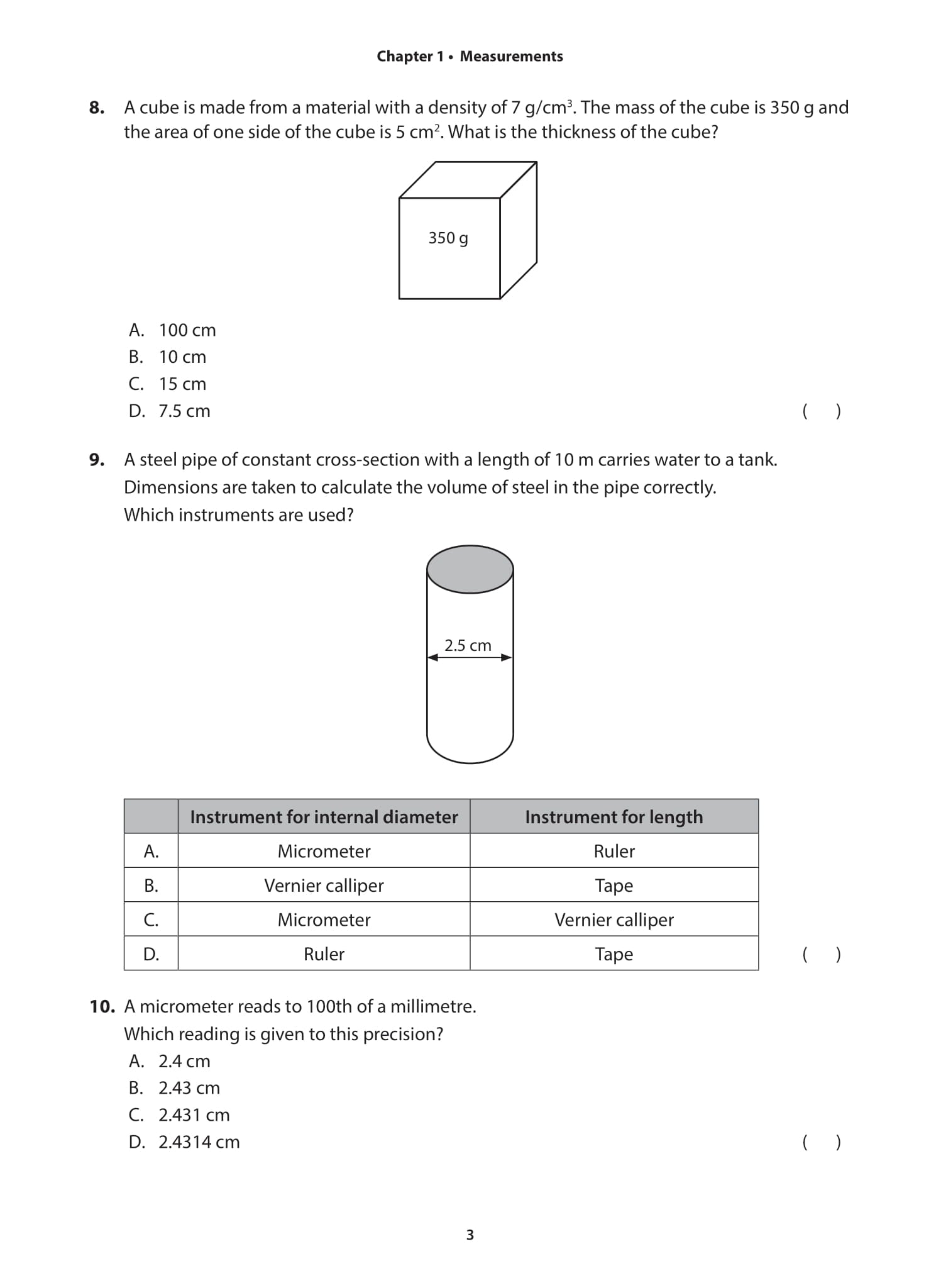 IGCSE Guide Physics Topical Assessments with Solutions (Ordinary Level)