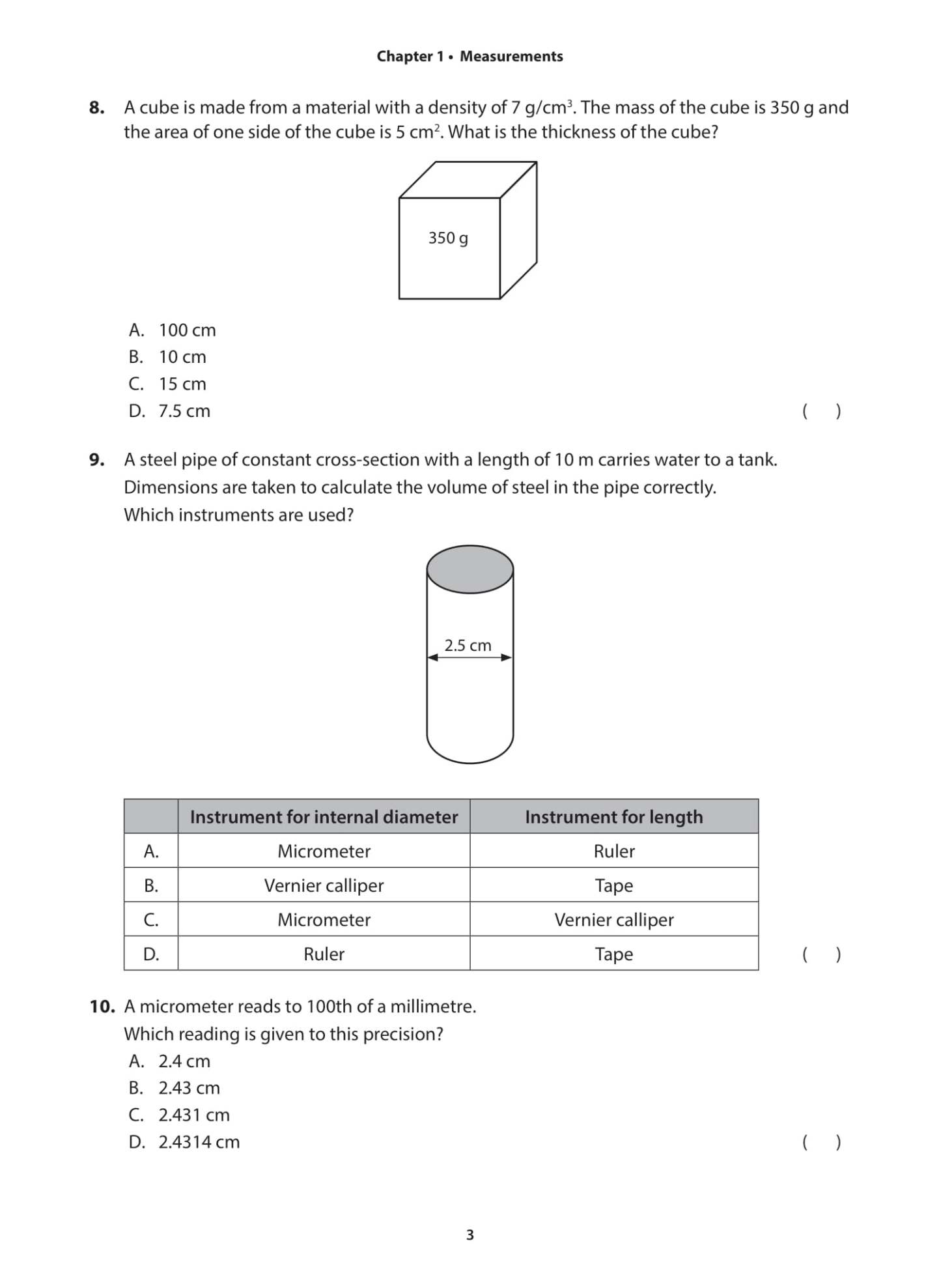 IGCSE Guide Physics Topical Assessments with Solutions (Ordinary Level)