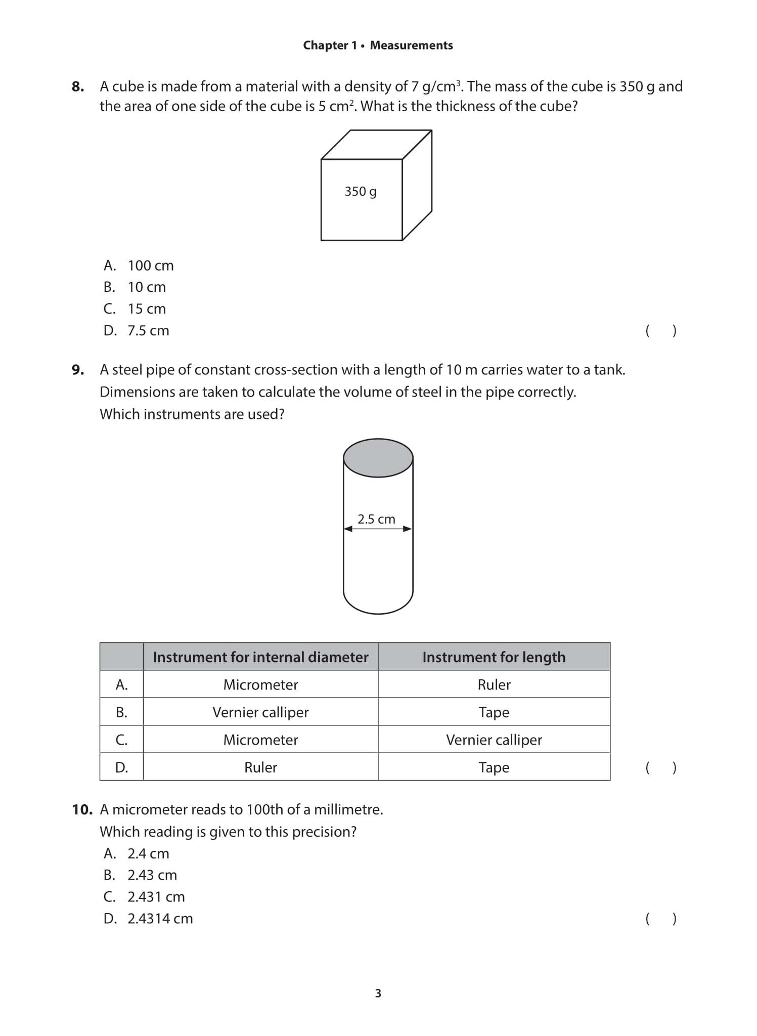 IGCSE Guide Physics Topical Assessments with Solutions (Ordinary Level)