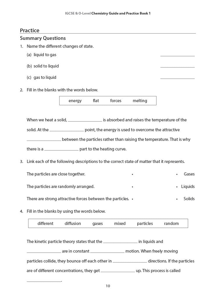 IGCSE and O-Level Chemistry Guide and Practice Book 1