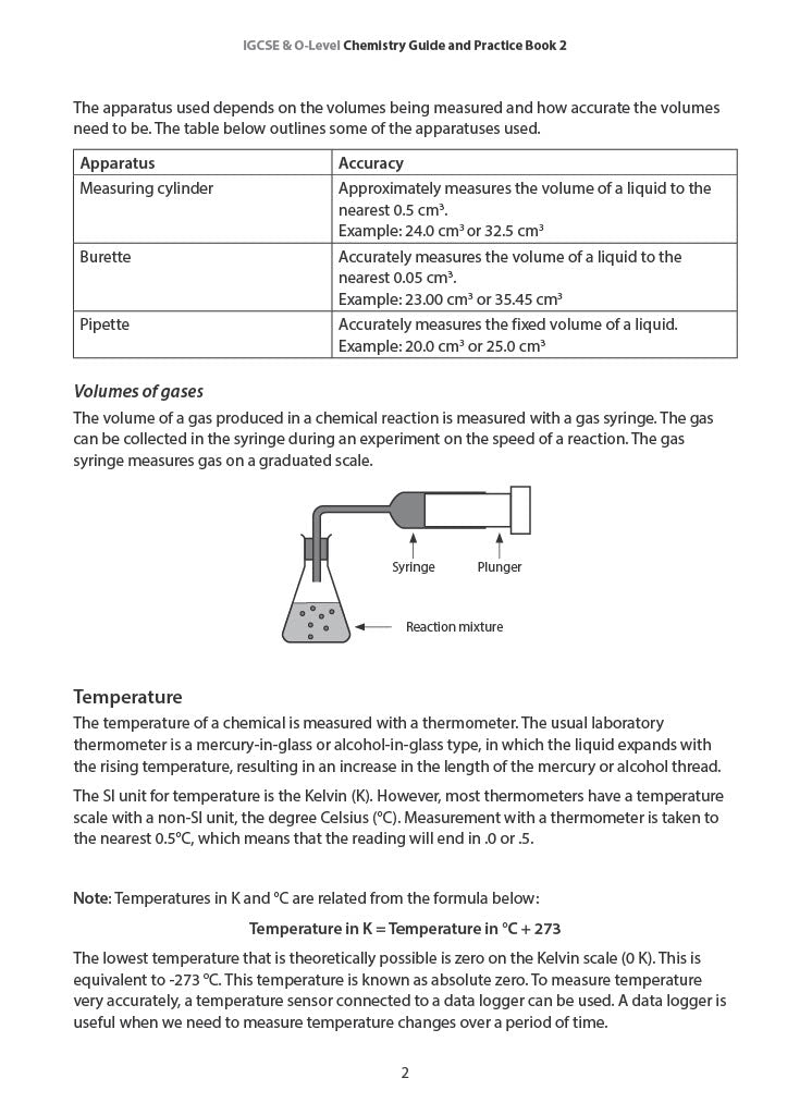 IGCSE and O-Level Chemistry Guide and Practice Book 2