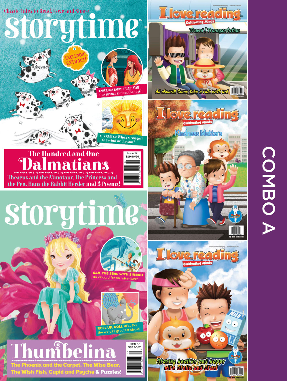 Storytime and iLoveReading Series Combo A: 5 issues (for 6+ y/o)