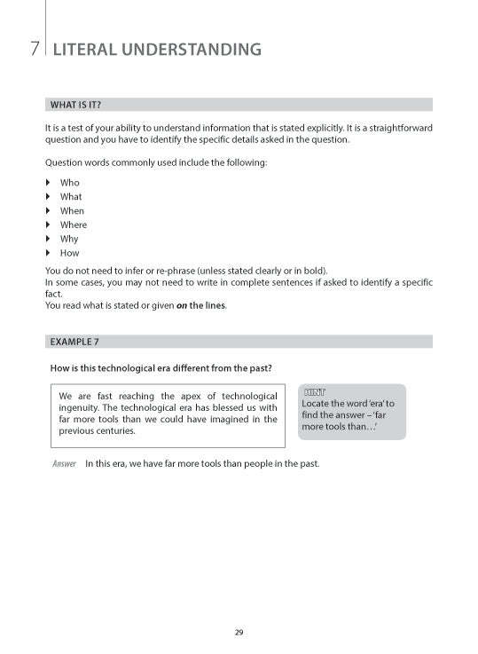 Key Guide O-Level English: Mastering Comprehension Skills