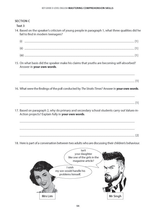 Key Guide O-Level English: Mastering Comprehension Skills