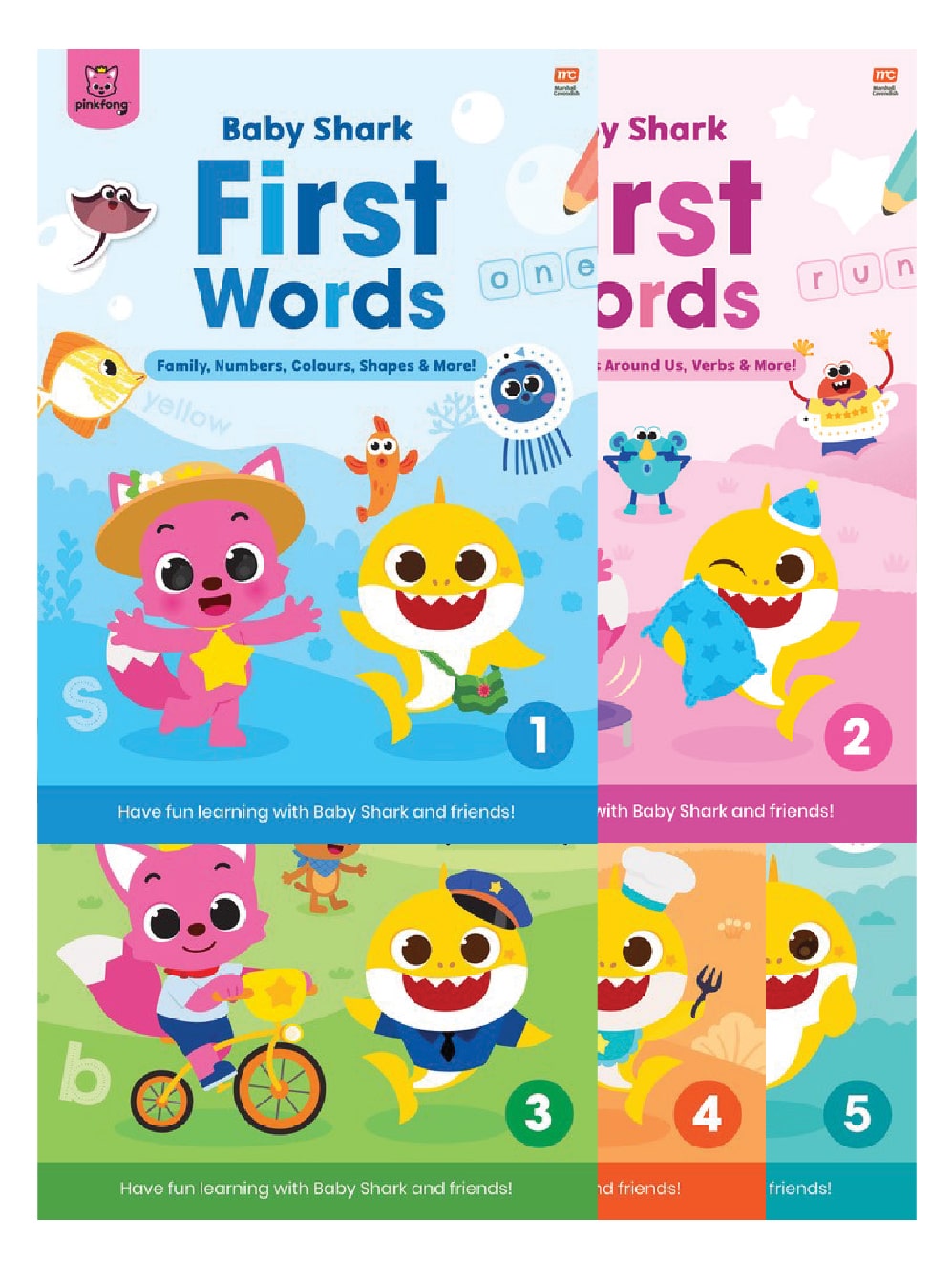 [Pre-Order] Baby Shark First Words Activity Books 1 - 5