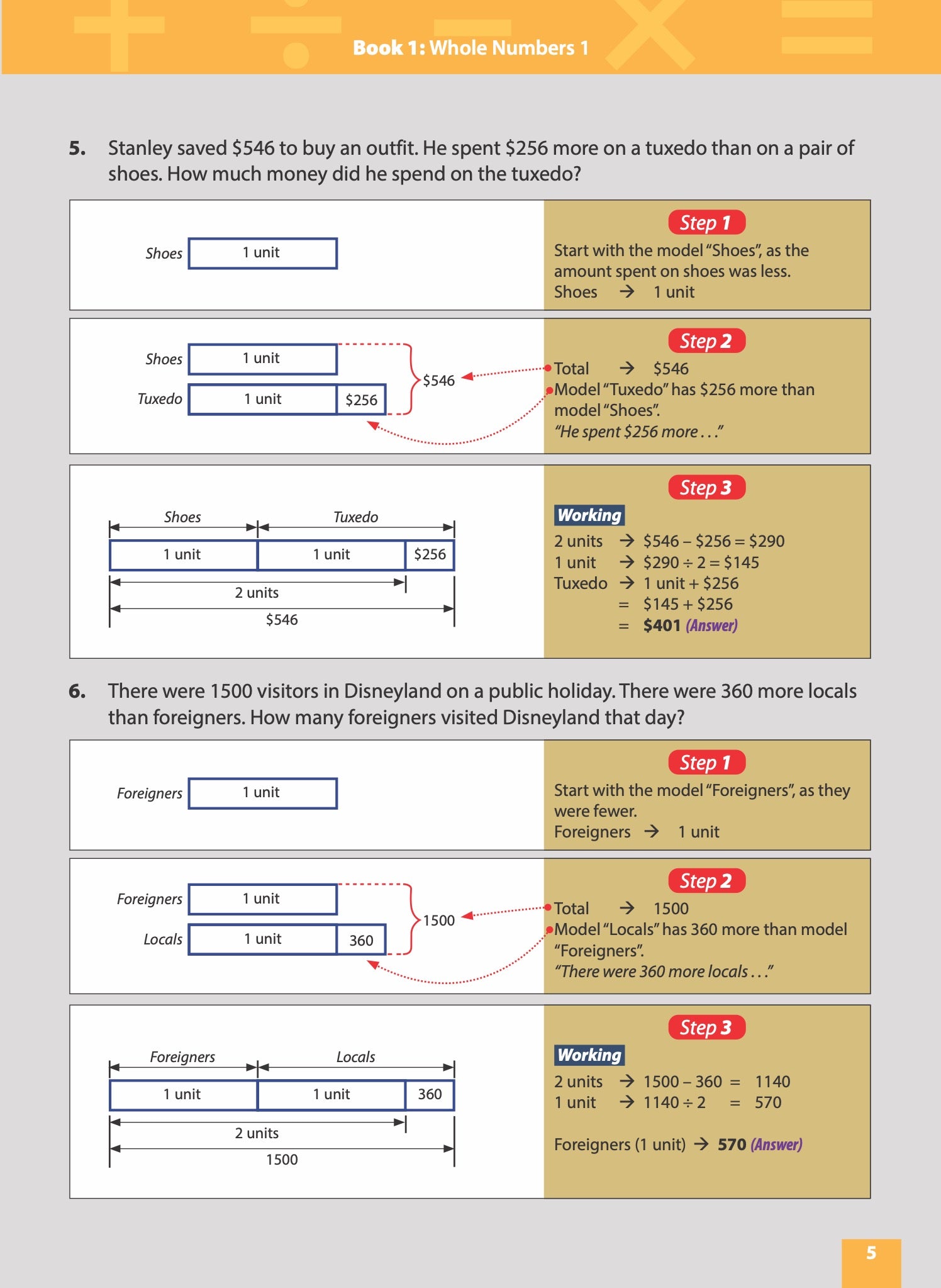 Master Math Models Primary 3 & 4  The Solutions Book