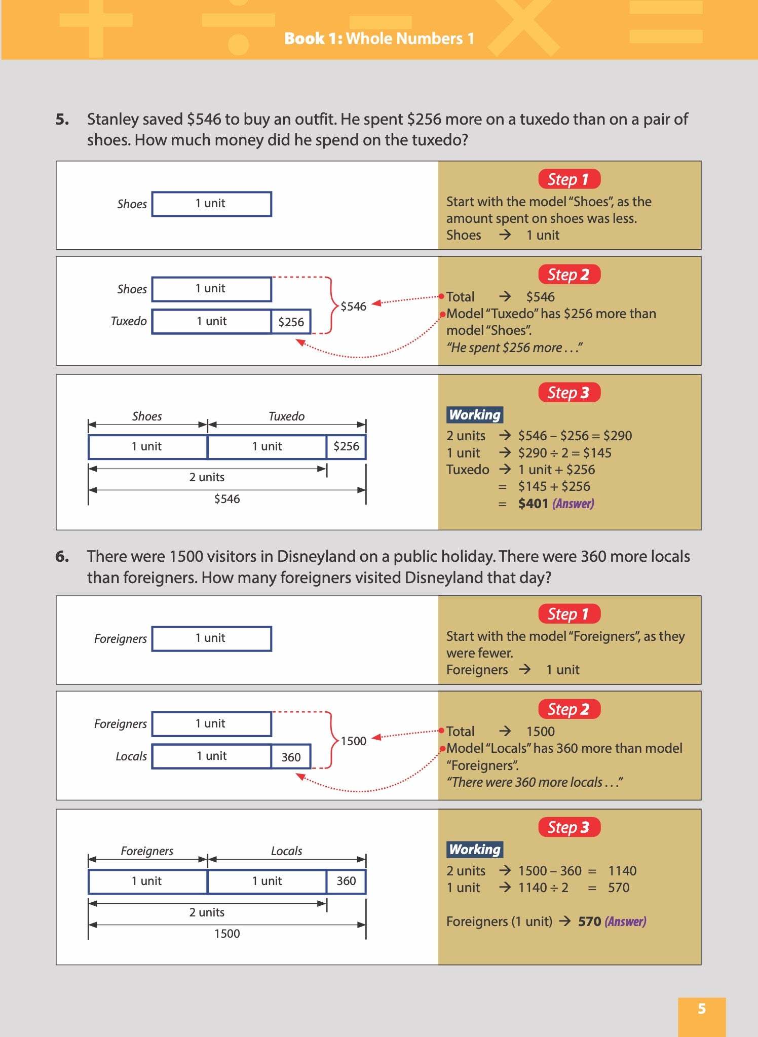 Master Math Models Primary 3 & 4  The Solutions Book