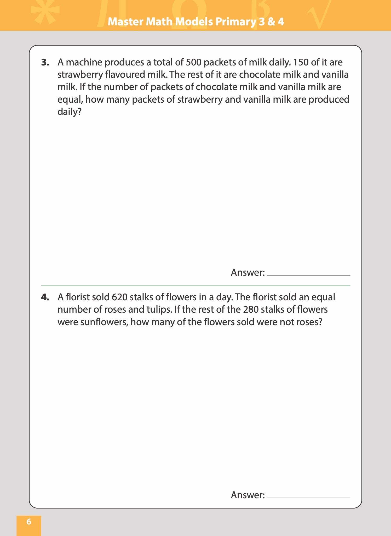 Master Math Models Primary 3 & 4 Book 1  Whole Numbers 1