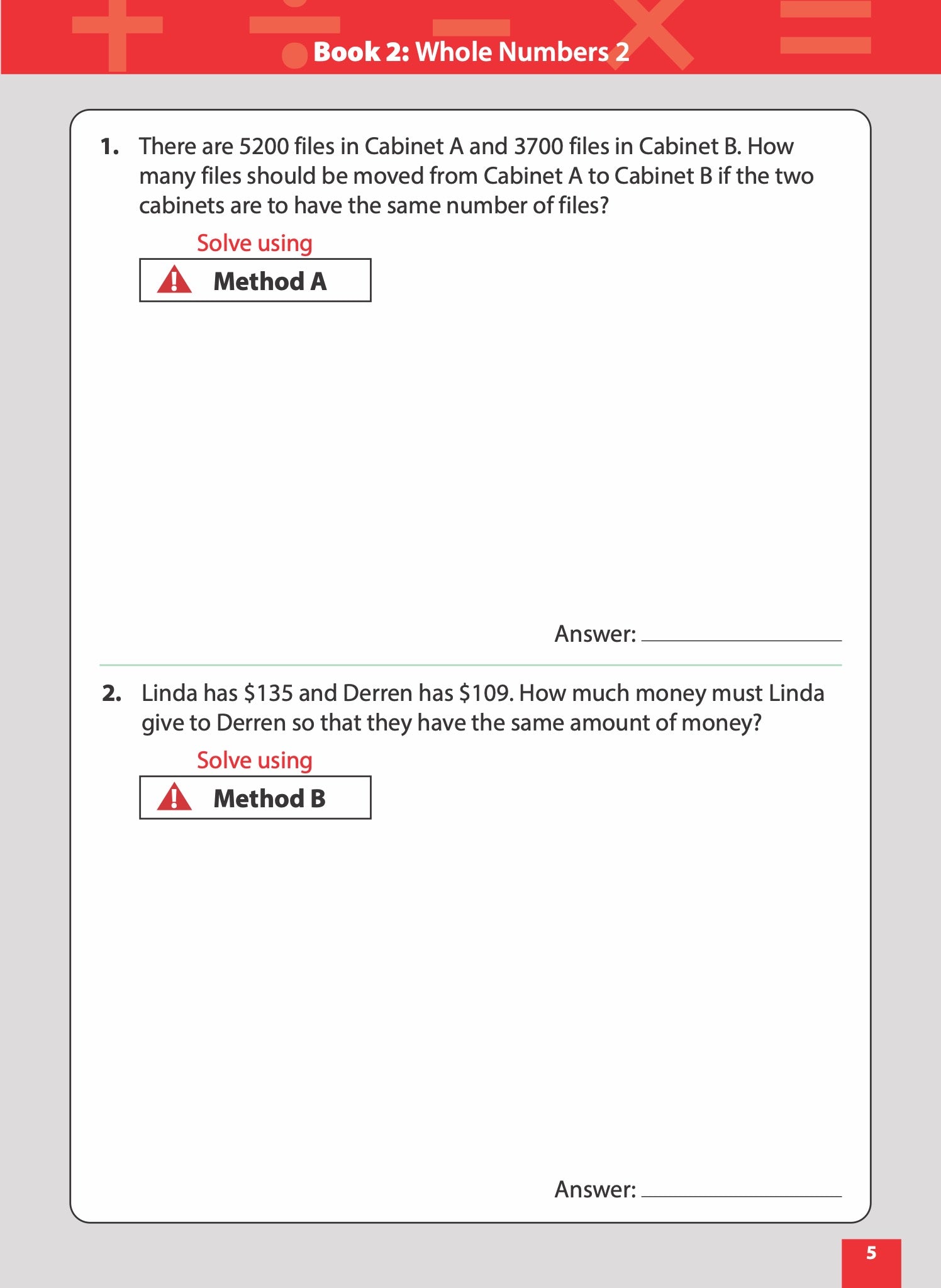 Master Math Models Primary 3 & 4 Book 2  Whole Numbers 2