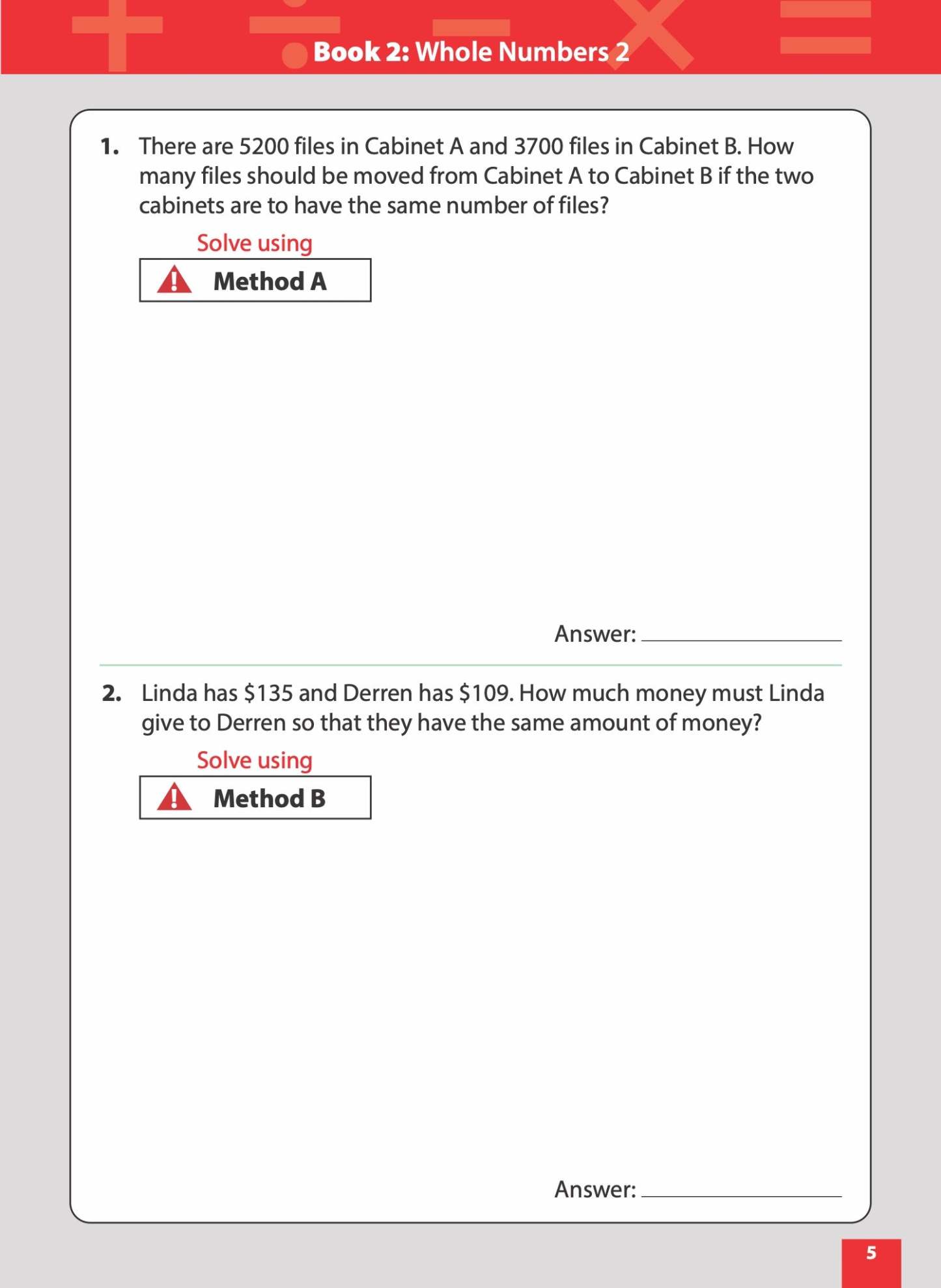 Master Math Models Primary 3 & 4 Book 2  Whole Numbers 2