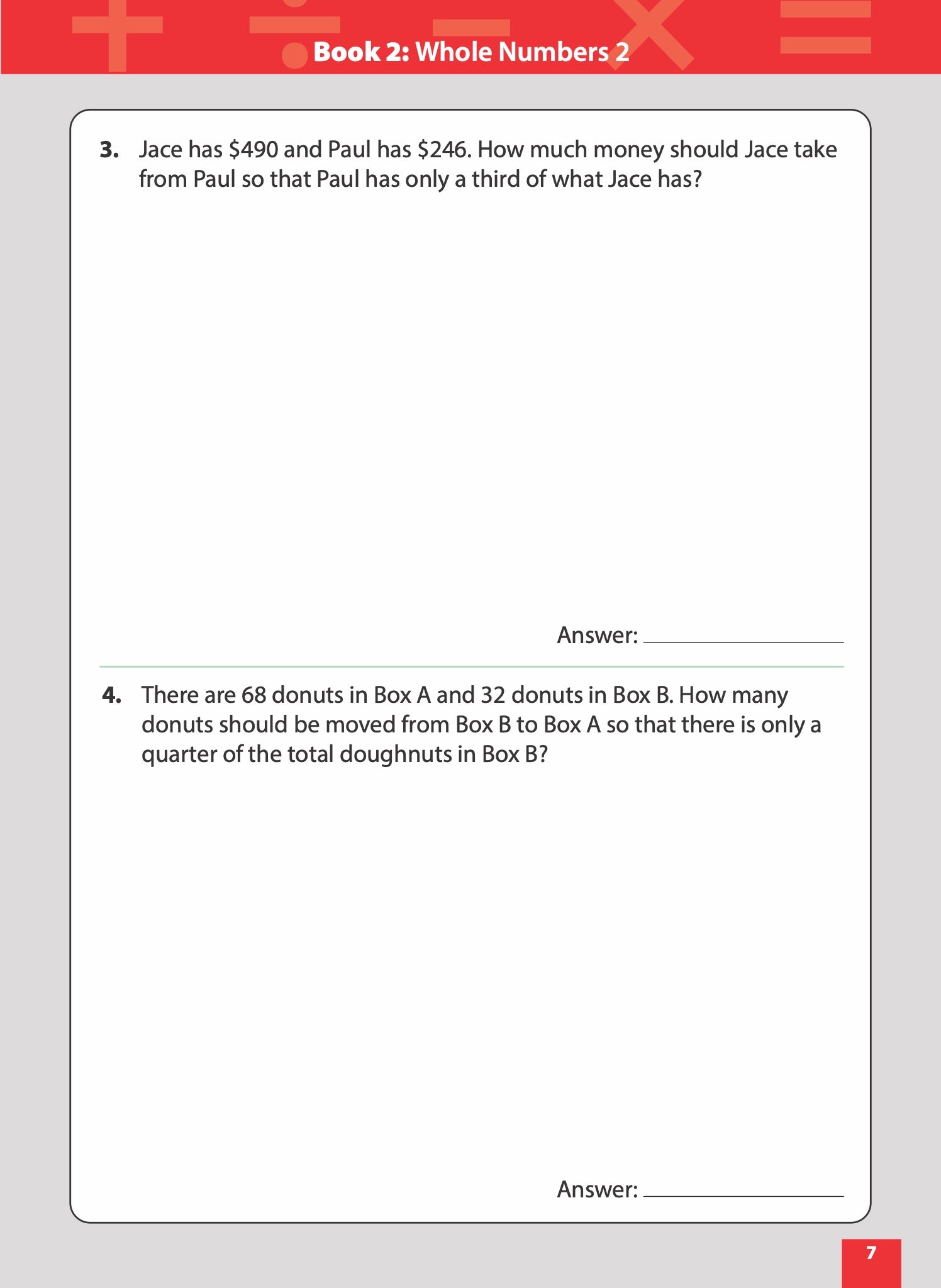 Master Math Models Primary 3 & 4 Book 2  Whole Numbers 2