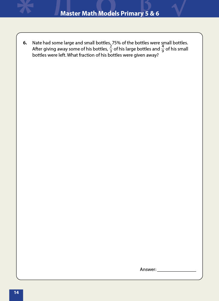 Master Math Models Primary 5 & 6 Book 4  Challenging Problems