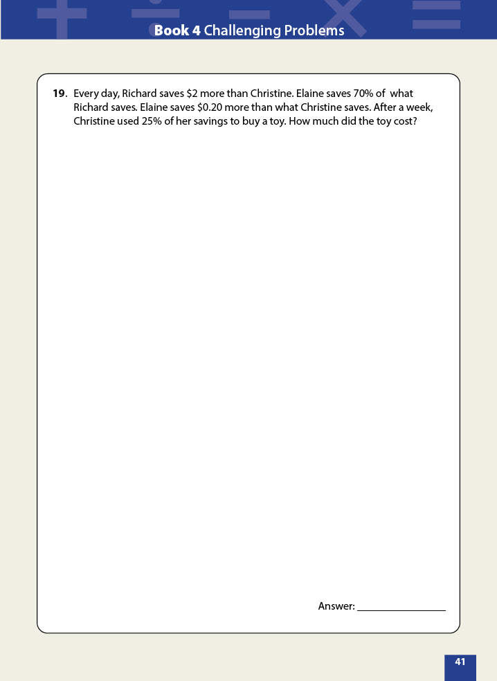 Master Math Models Primary 5 & 6 Book 4  Challenging Problems