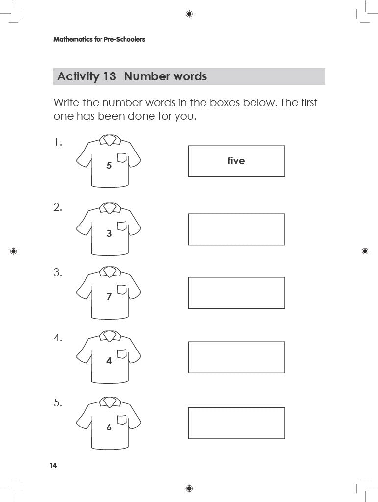 Mathematics for Pre-Schoolers