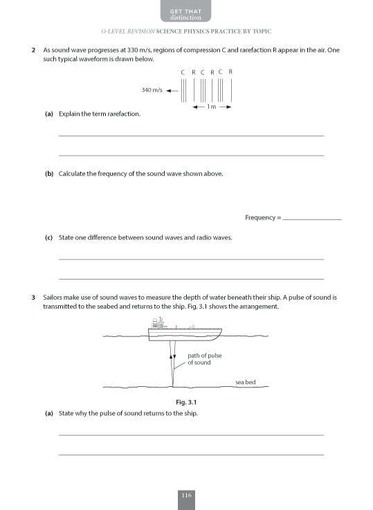 O-Level Revision Guide Science Physics Practice Questions by Topic