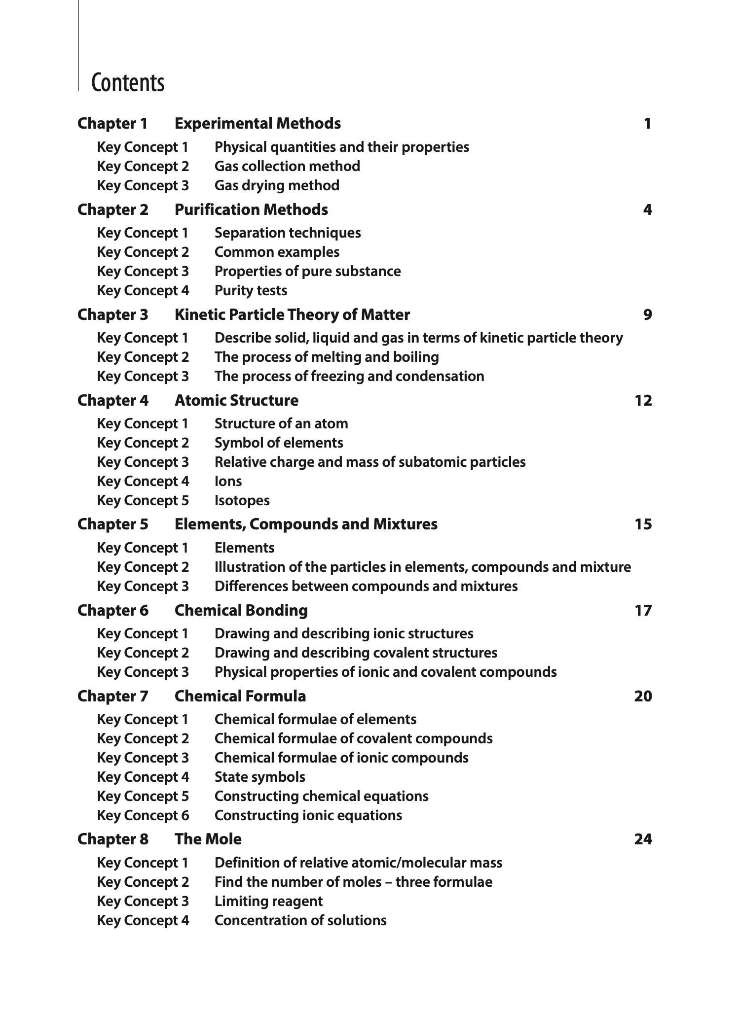 O-Level Science Chemistry: A Guide to Key Concepts