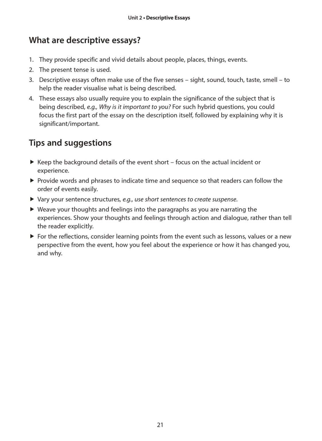 O-Level English Guide to Essay Writing