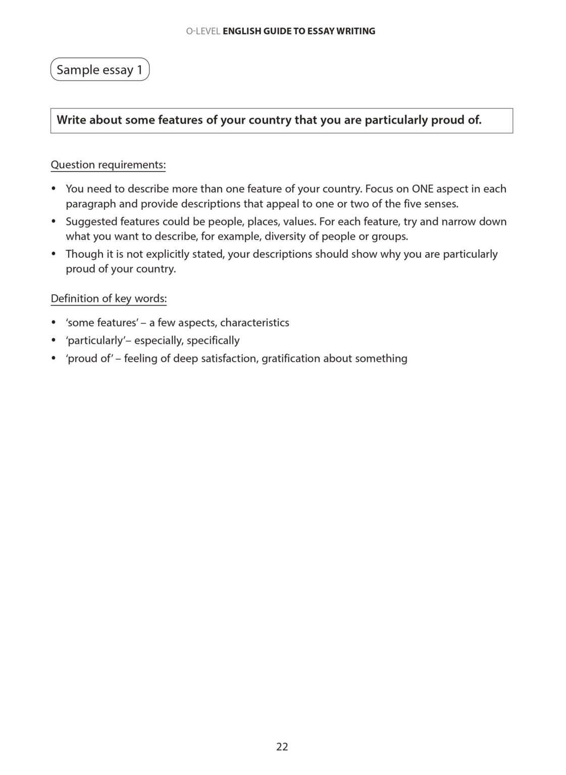 O-Level English Guide to Essay Writing