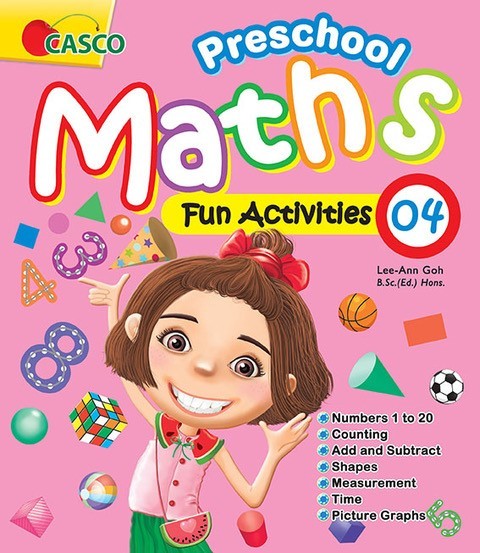 Preschool Maths Fun Activities (Book 1 to 4)