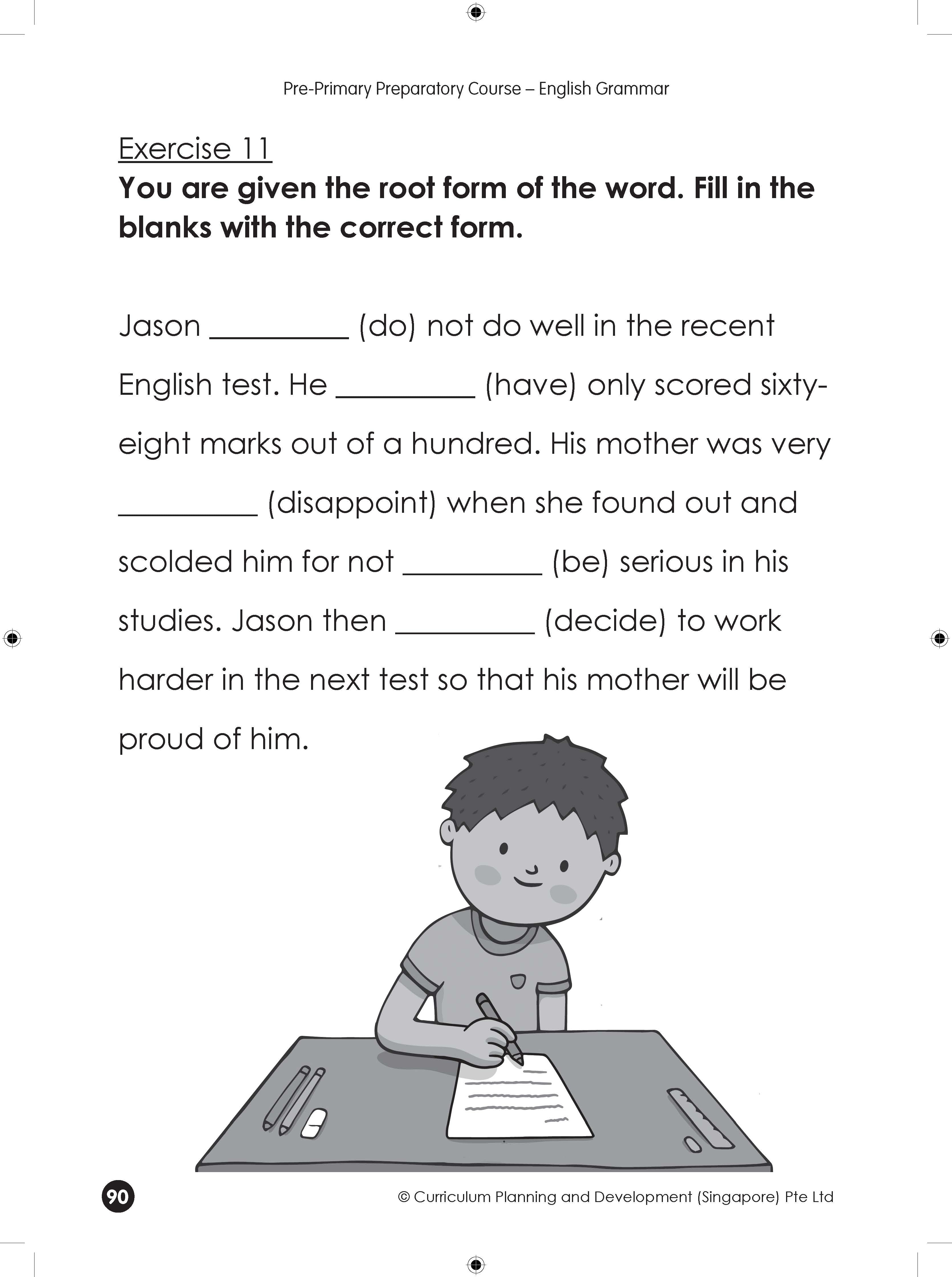 Pre-Primary Preparatory Course English Grammar