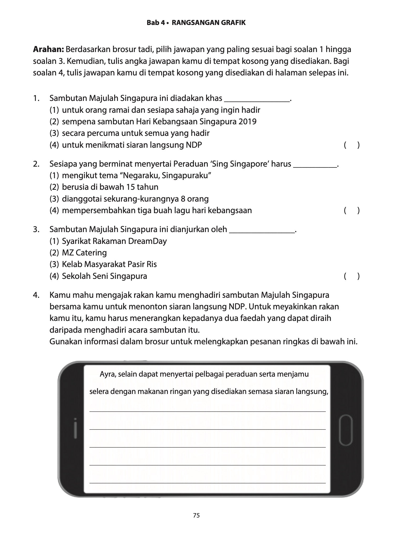 PSLE Bahasa Melayu Buku 1 Latihan Intensif Frasa