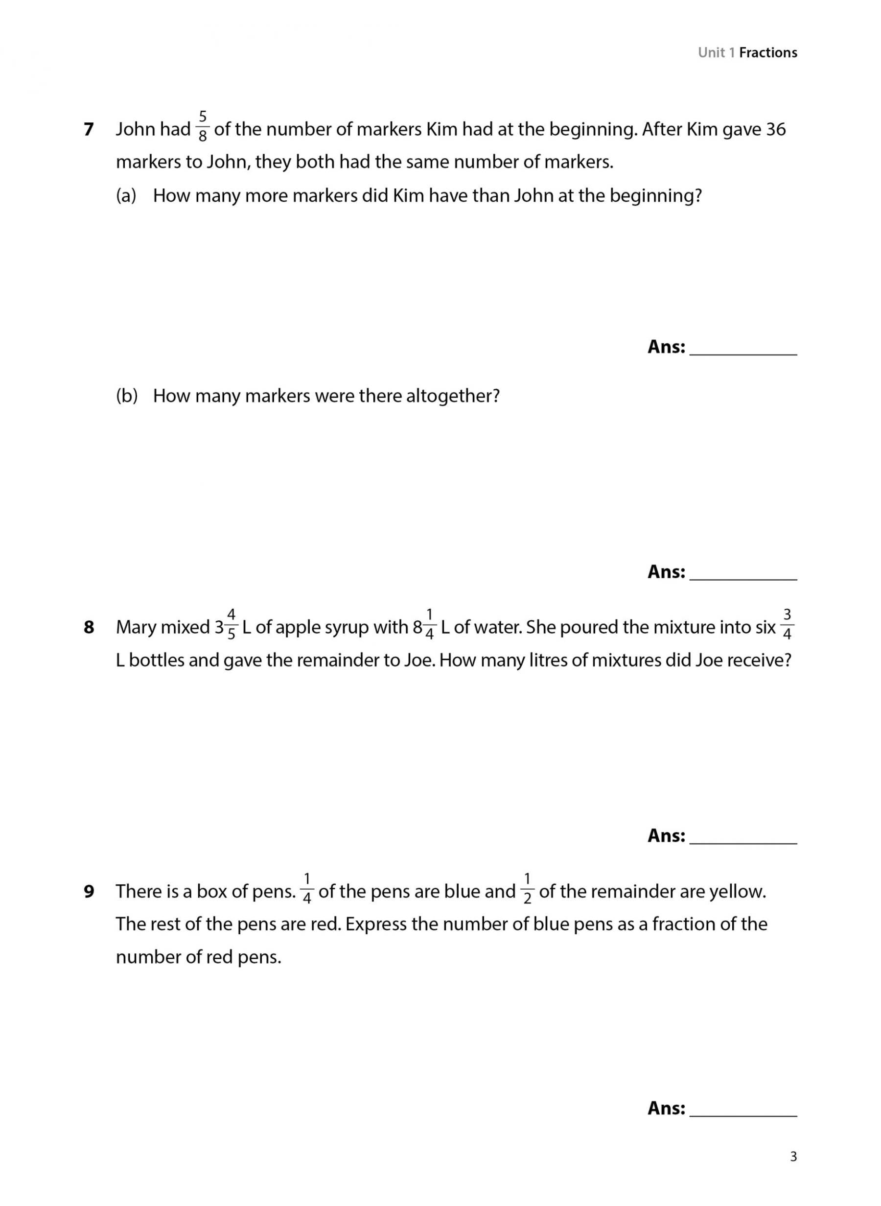 PSLE Mathematics Challenging Exam Problem Sums