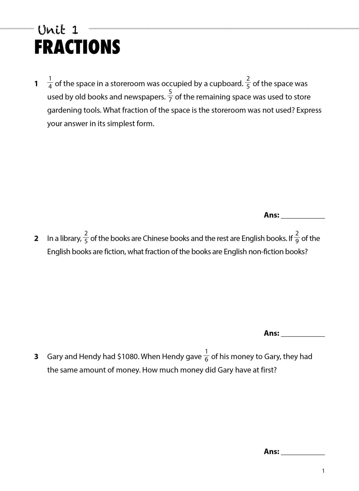 PSLE Mathematics Critical Thinking Practice In Challenging Problem Sums