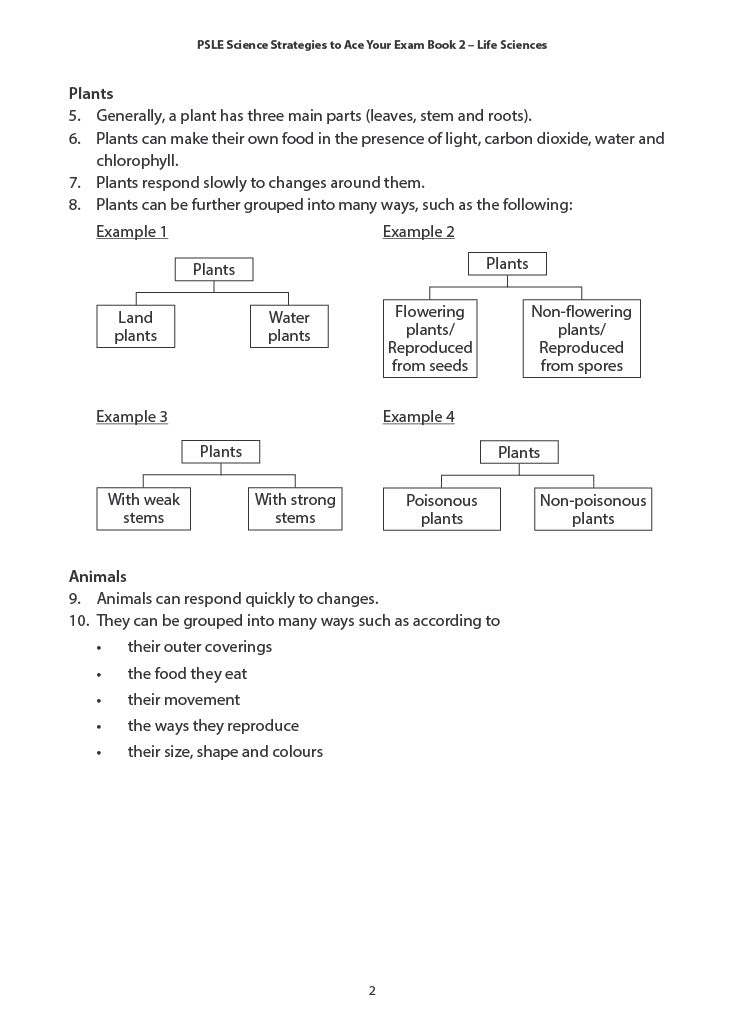 PSLE Science Strategies to Ace Your Exam Book 2 Life Sciences