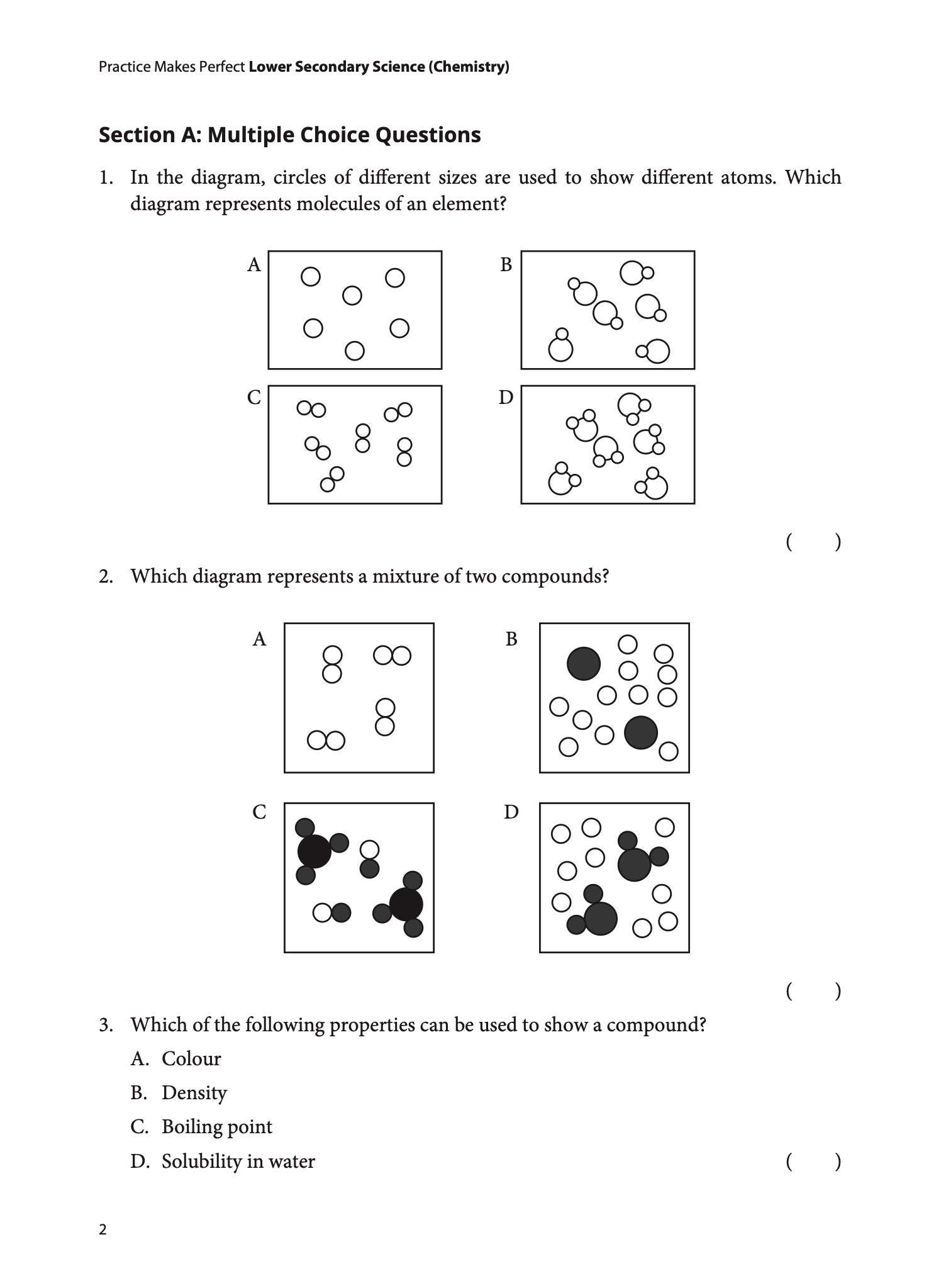 Practice Makes Perfect Lower Secondary Science Chemistry