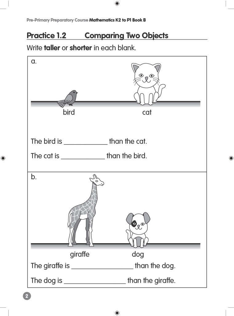 Pre-Primary Preparatory Course Mathematics K2 to P1 Book B