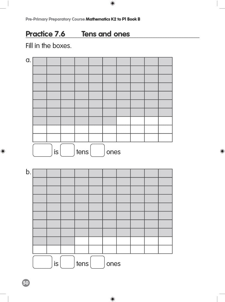 Pre-Primary Preparatory Course Mathematics K2 to P1 Book B