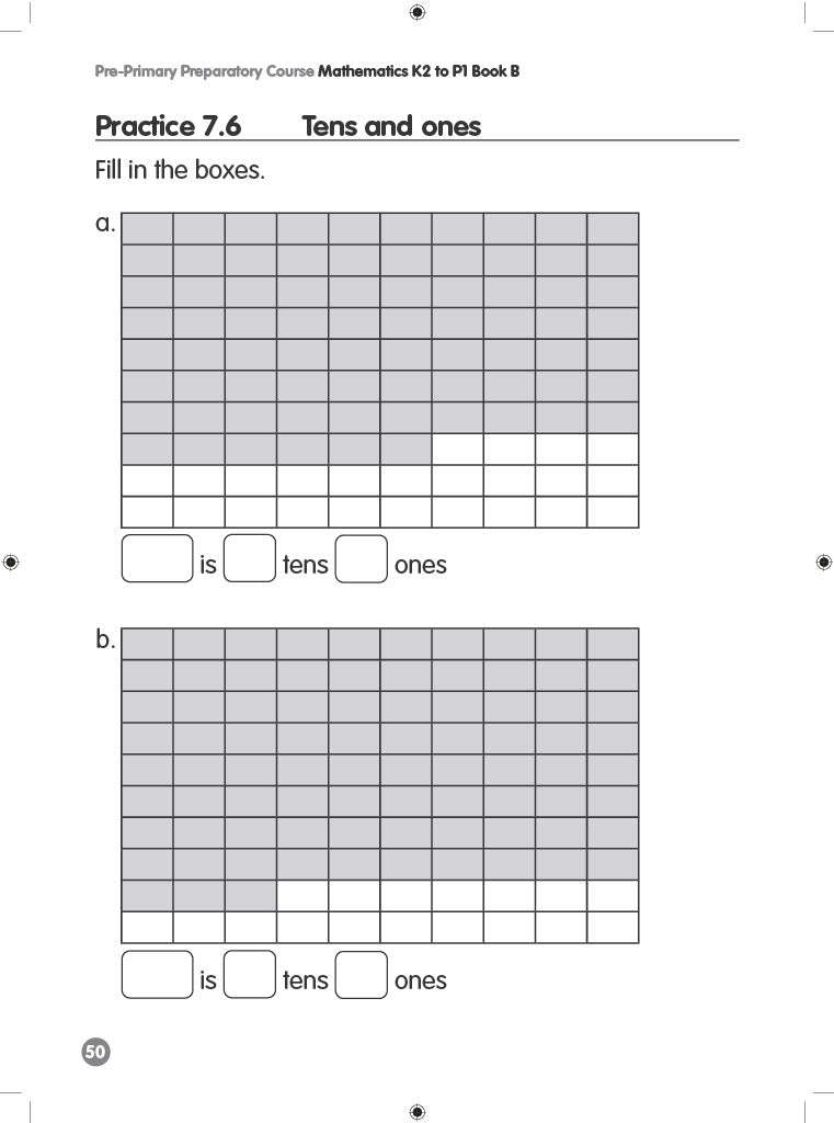 Pre-Primary Preparatory Course Mathematics K2 to P1 Book B