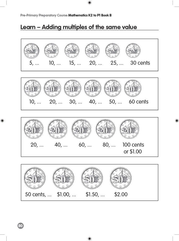 Pre-Primary Preparatory Course Mathematics K2 to P1 Book B