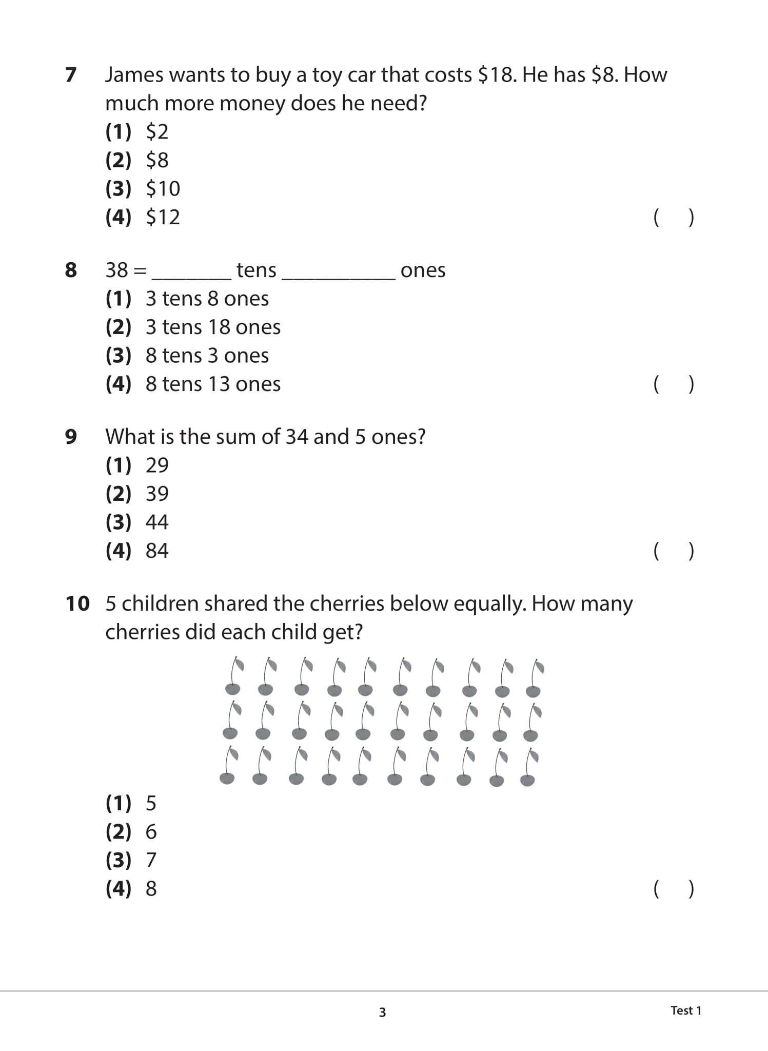 Primary 1 Mathematics Practice Papers Second Edition
