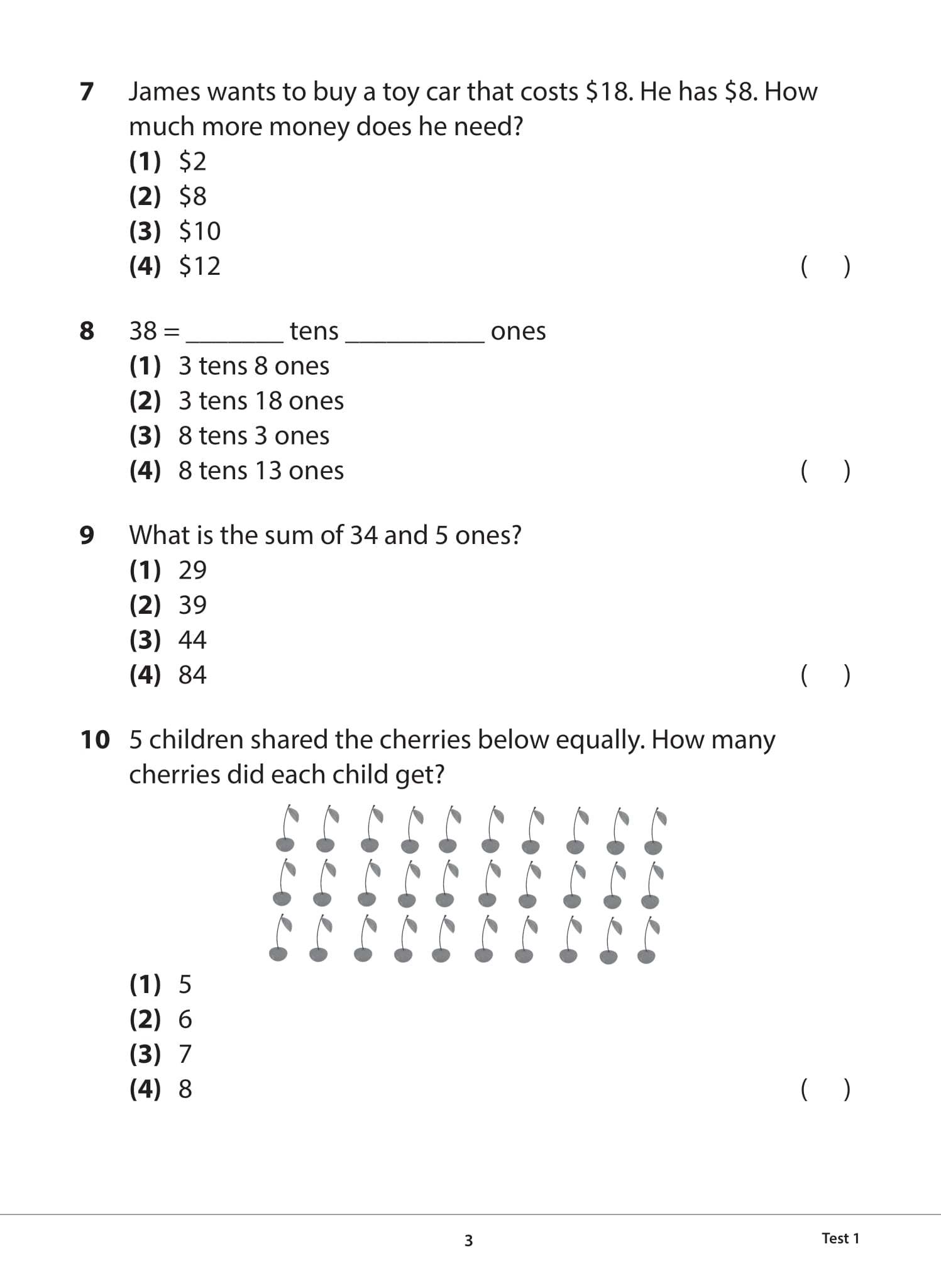Primary 1 Mathematics Practice Papers Second Edition