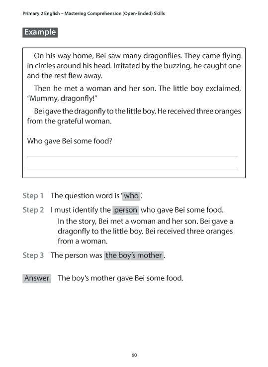 Primary 2 English: Mastering Comprehension (Open-Ended) Skills