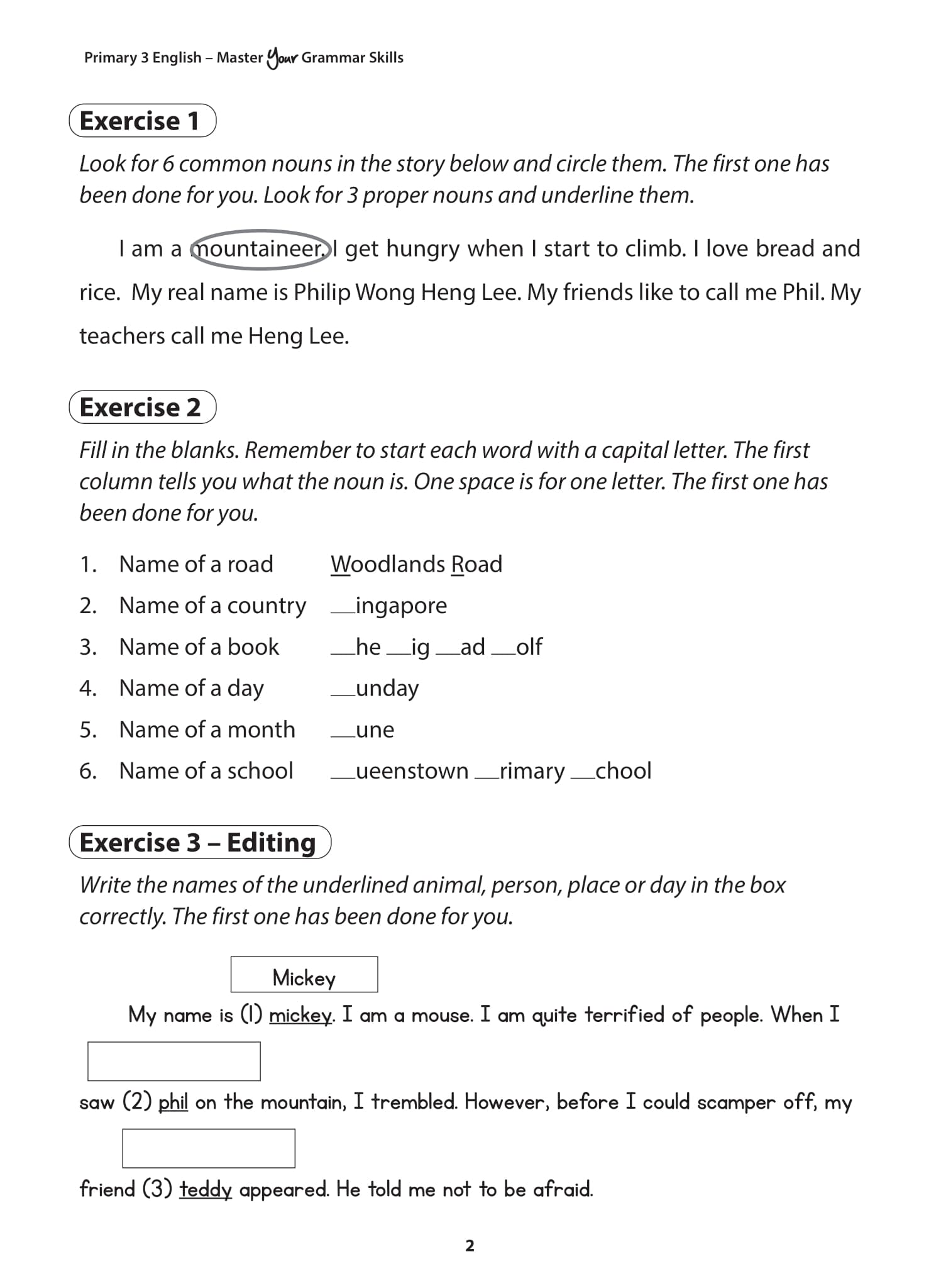 Primary 3 English Master Your Grammar Skills