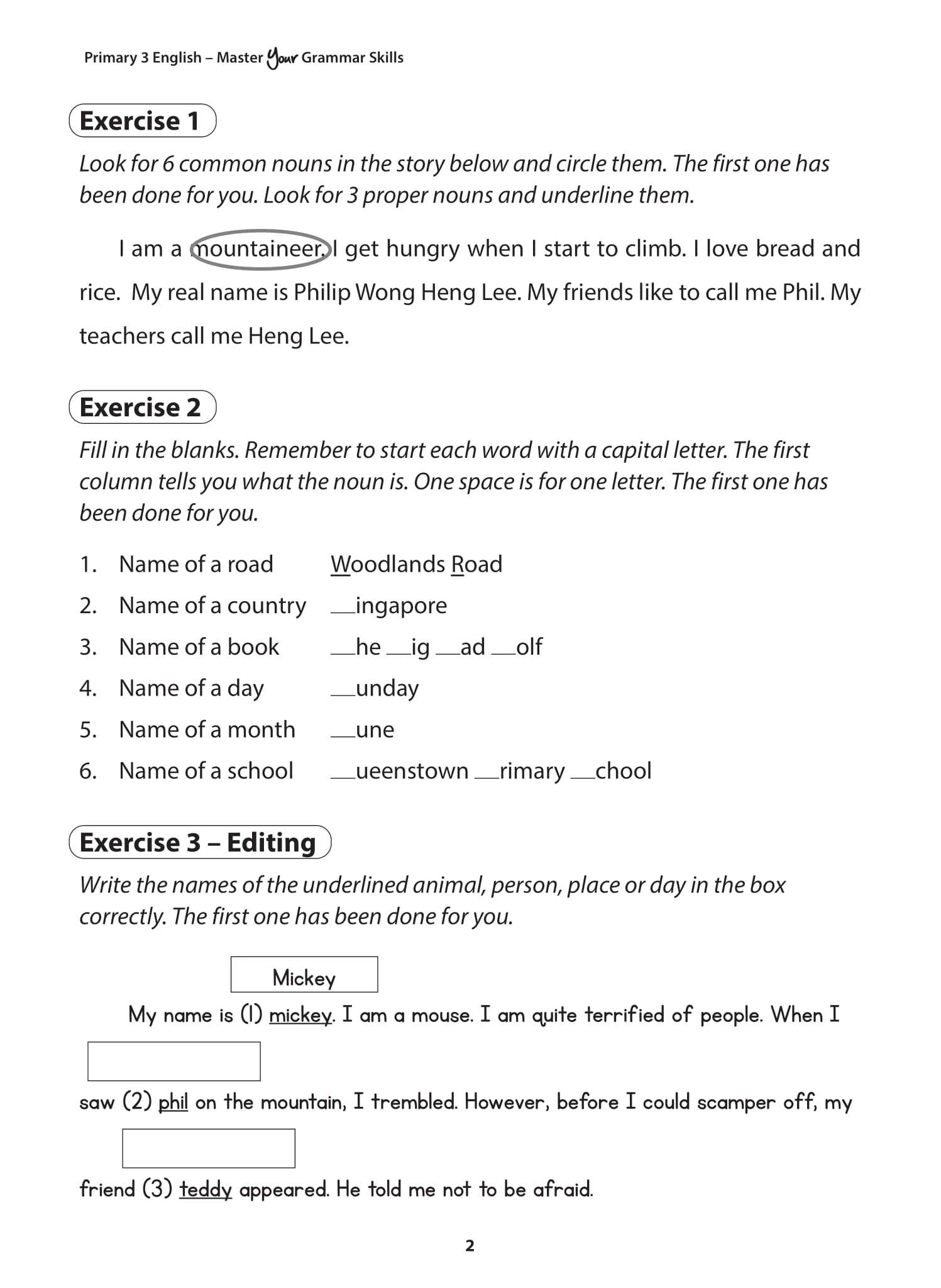 Primary 3 English Master Your Grammar Skills