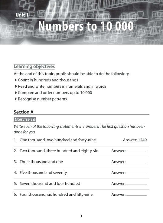 Primary 3 Mathematics  Mastering Mathematics
