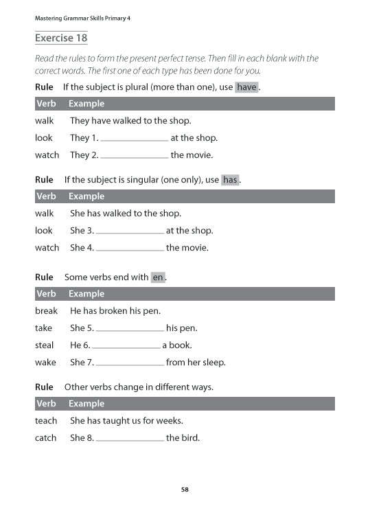 Primary 4 English: Mastering Grammar Skills