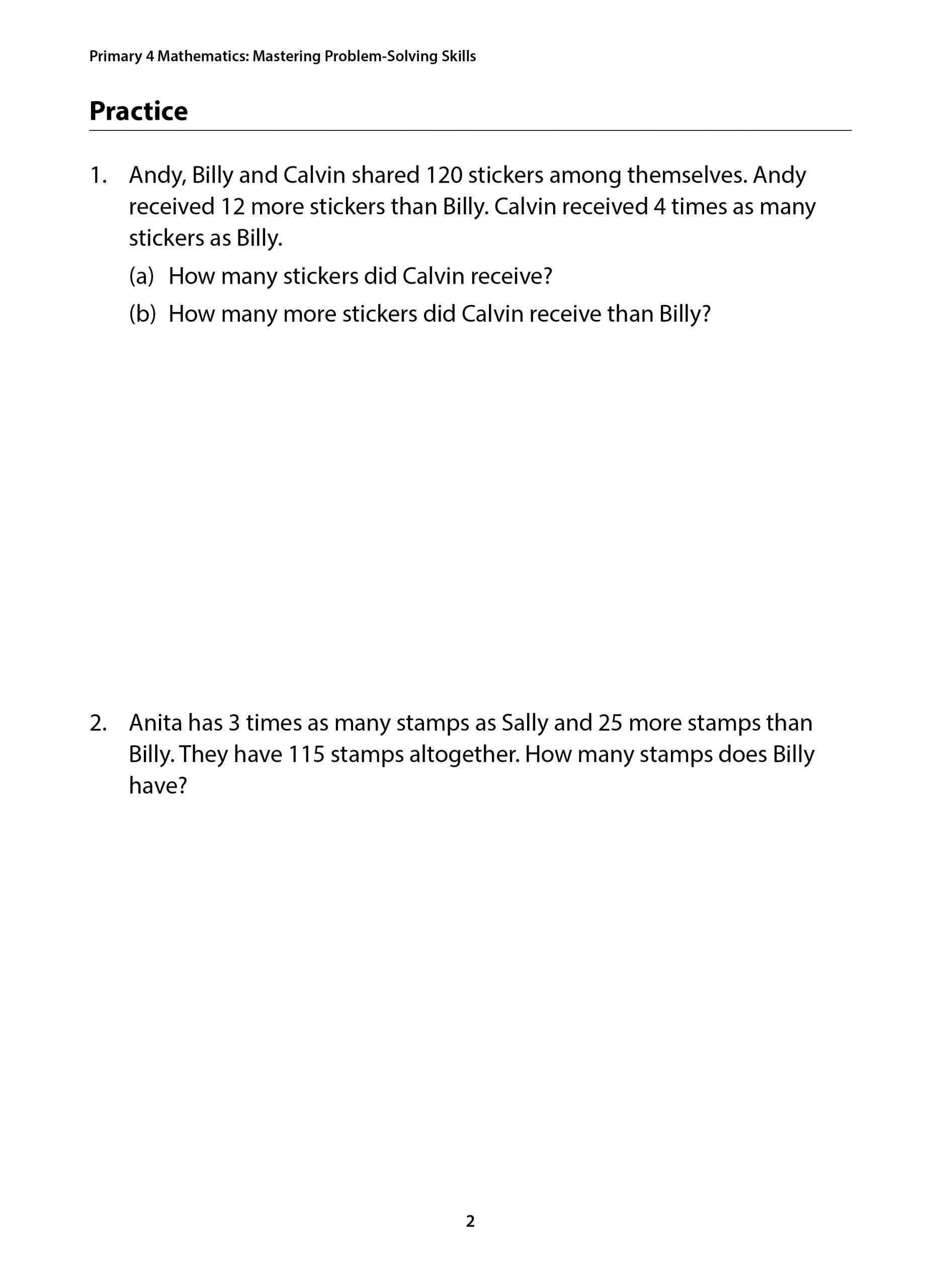 Primary 4 Mathematics Mastering Problem-Solving Skills
