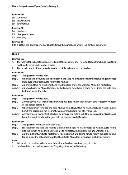 [PRE-ORDER] - Primary 5 English: Master Comprehension (Open-Ended)