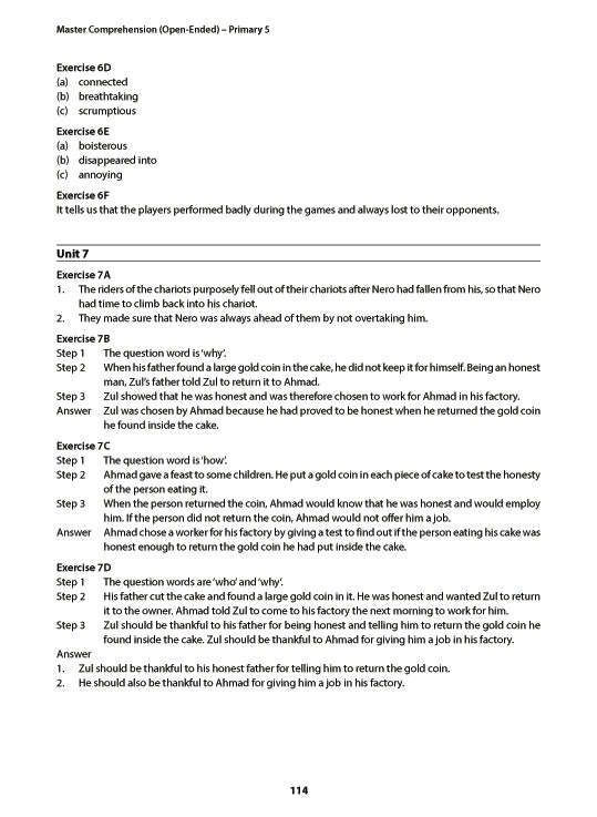 [PRE-ORDER] - Primary 5 English: Master Comprehension (Open-Ended)