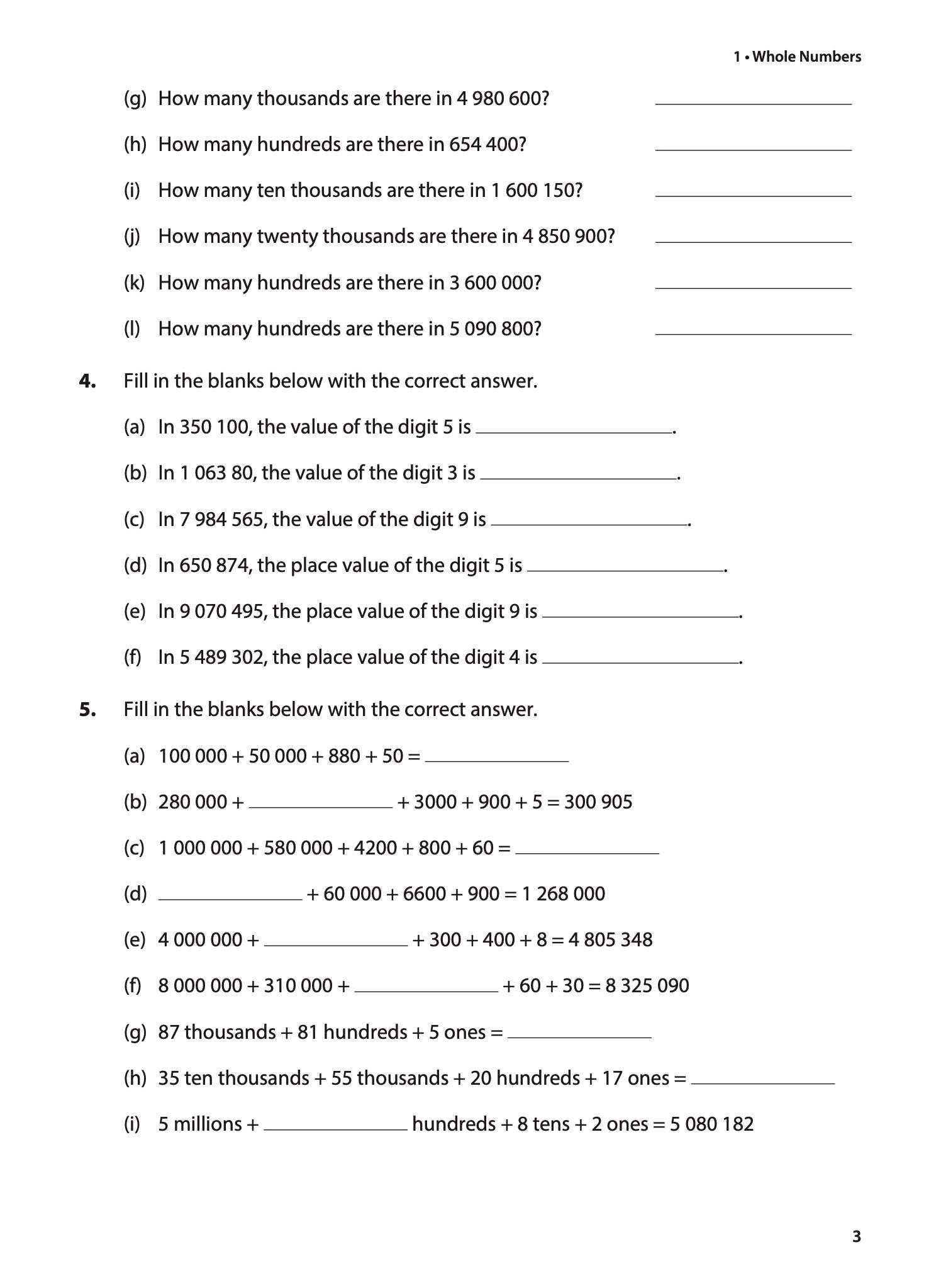 Primary 5 Intensive Mathematics Practice