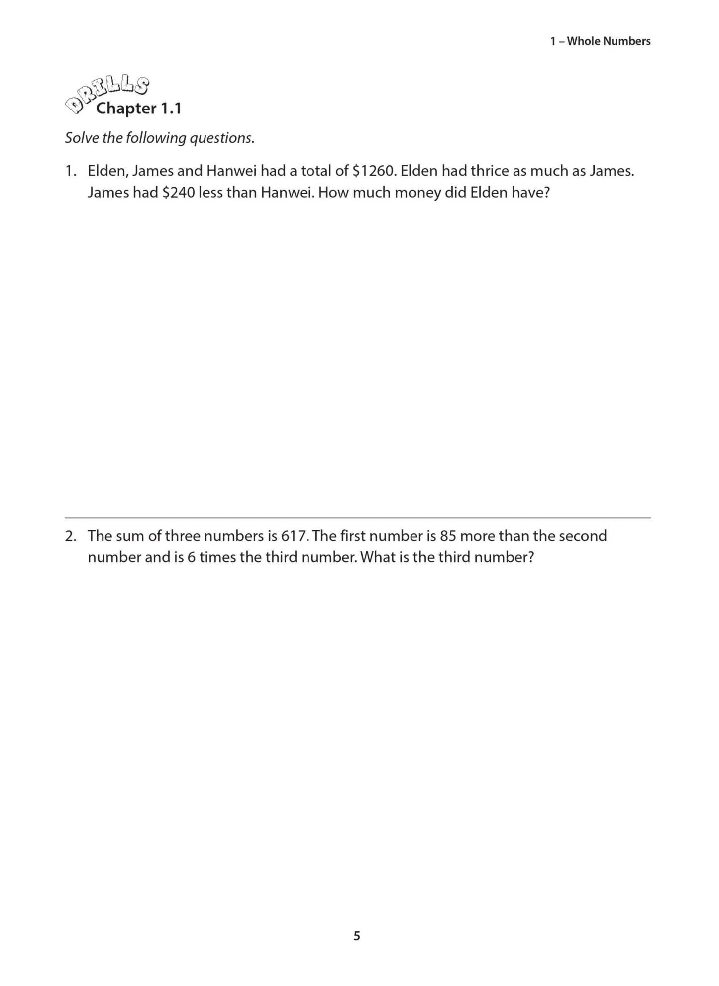 Primary 5 Mathematics Excel in Problem-Solving Volume 1