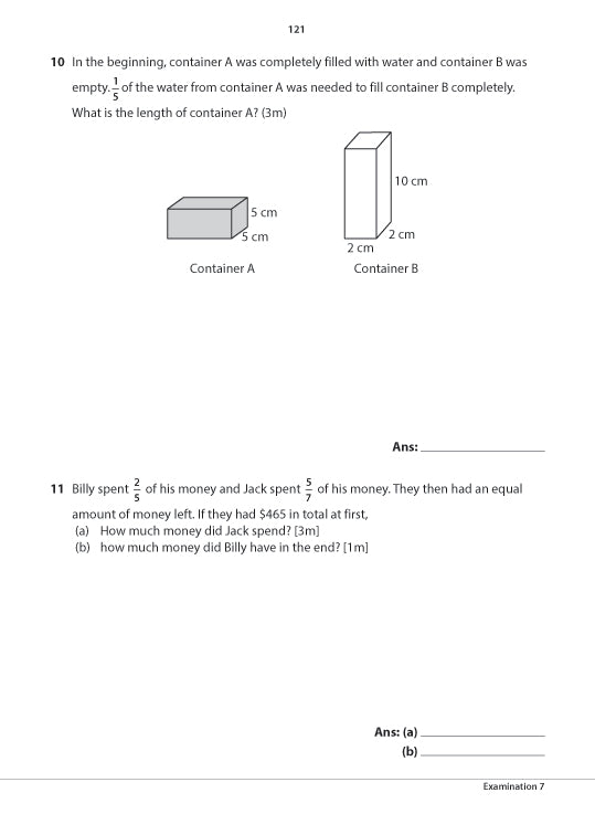 Primary 5 Mathematics Practice Papers